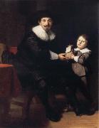 REMBRANDT Harmenszoon van Rijn Jean Pellicorne and His Son Casper France oil painting reproduction